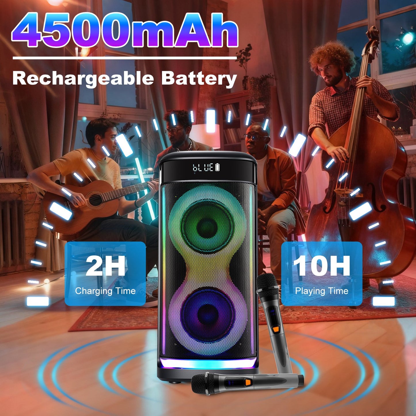 Wireless Party Speaker LED TWS