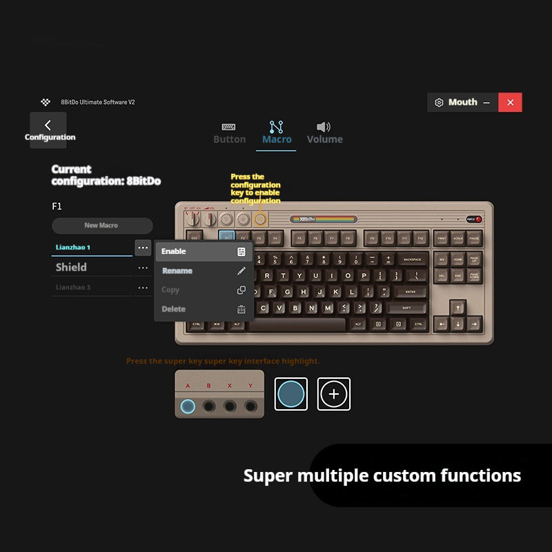 Retro Gaming-Tastatur Bluetooth