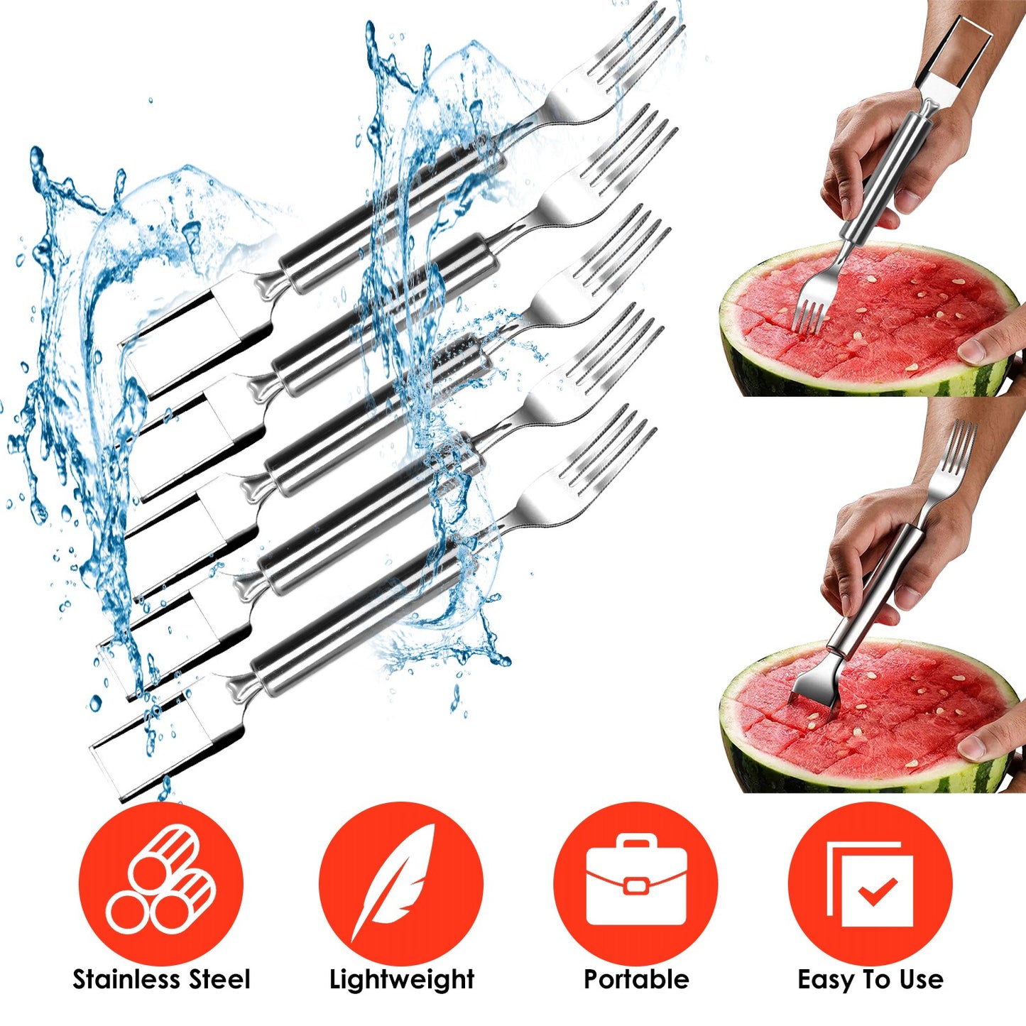 Watermelon Slicer 2-in-1 (Set of 5)