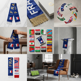 Country Scarf Flag Double-Sided