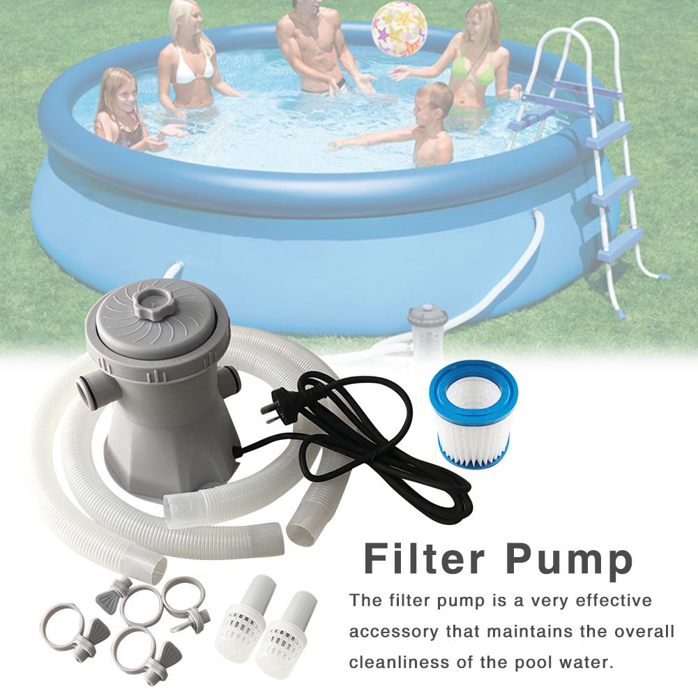 Plastic swimming pool circulation pump with filter