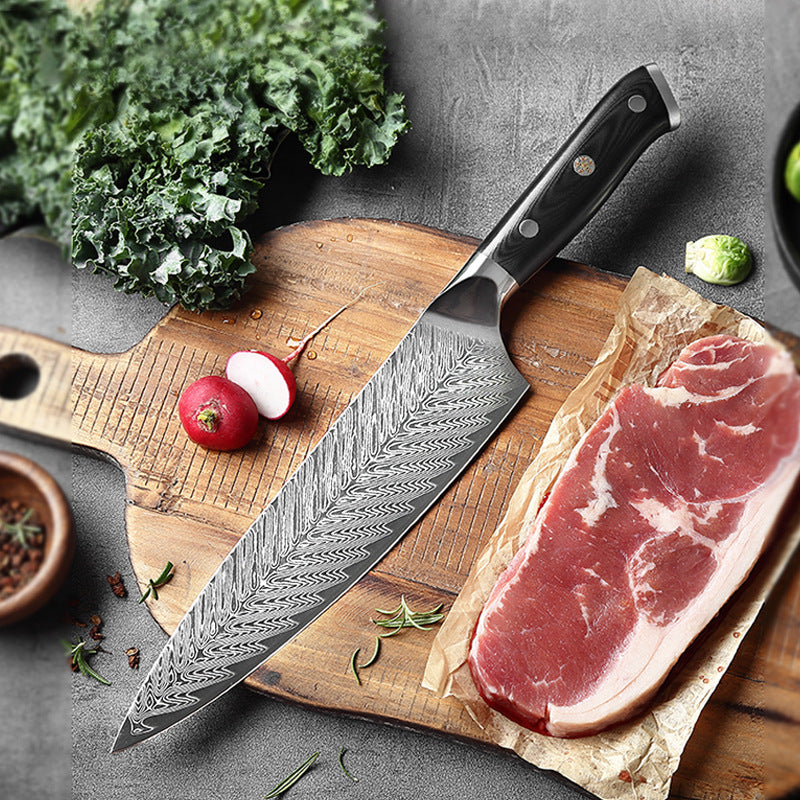 Slicer Chef Knife - 8-inch Japanese Damascus Steel Knife