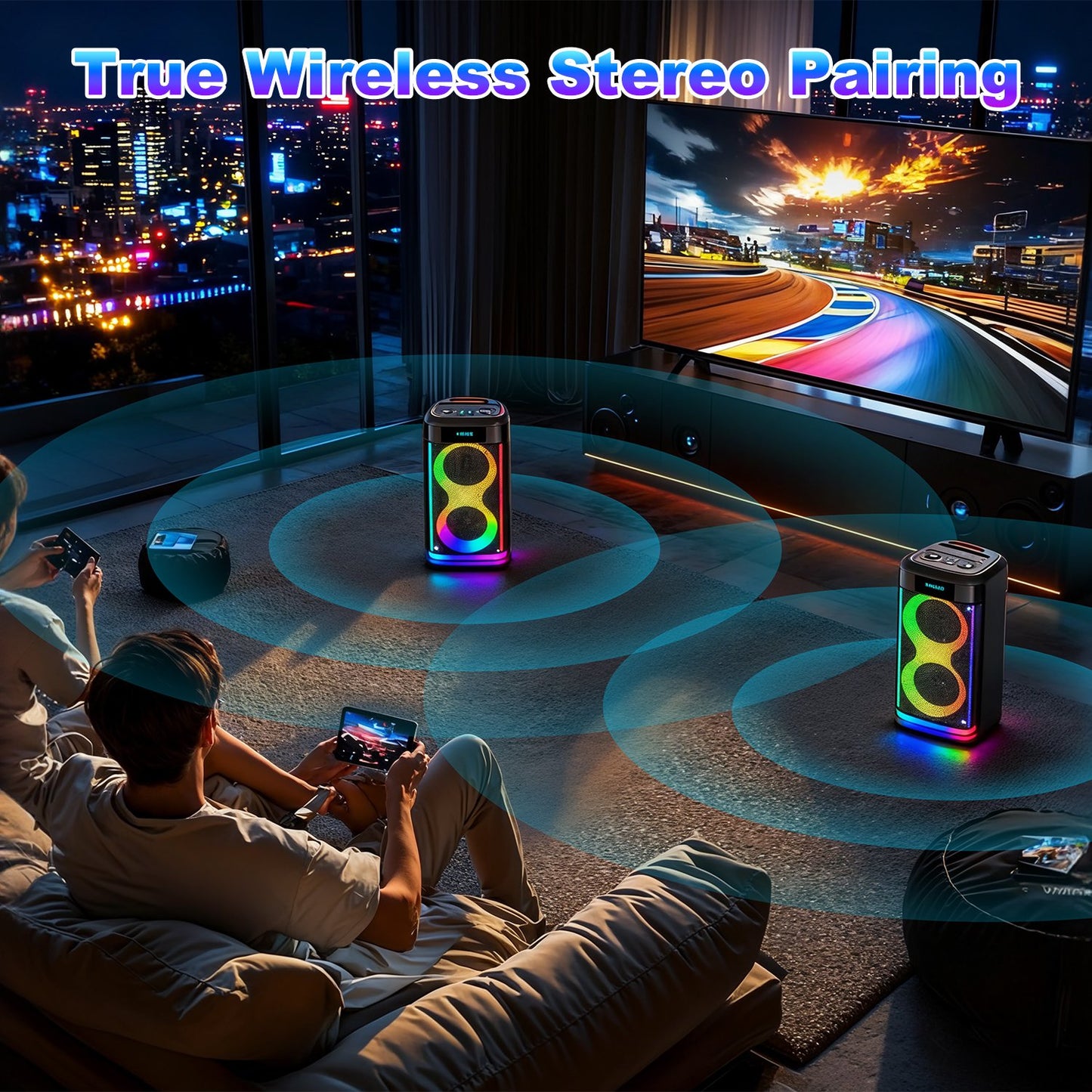 Wireless Party Speaker LED TWS