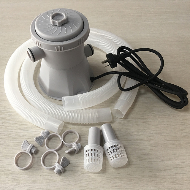 Plastic swimming pool circulation pump with filter