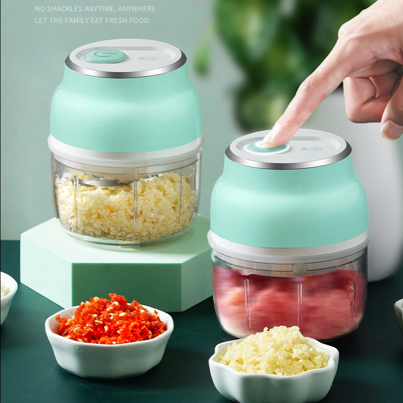Garlic press for household vegetable cutter