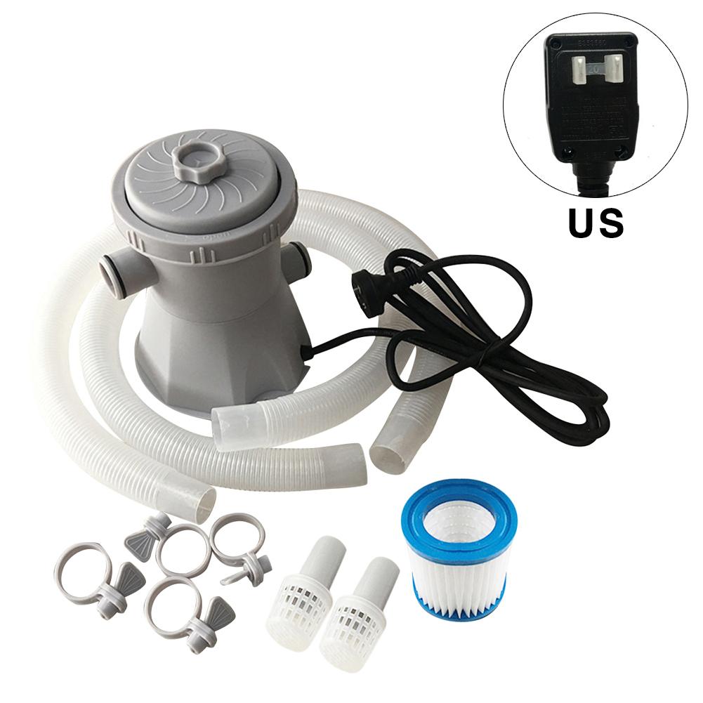 Plastic swimming pool circulation pump with filter