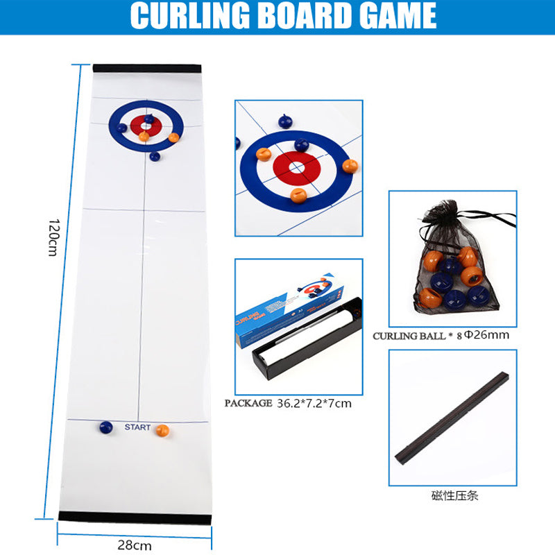 Tisch-Curling Spiel Kinder 6-16 Jahre
