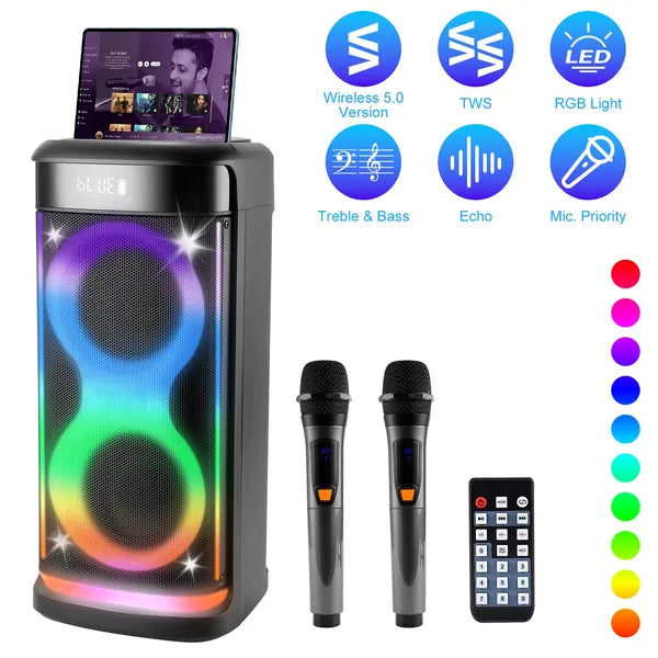 Wireless Party Speaker LED Mikrofon