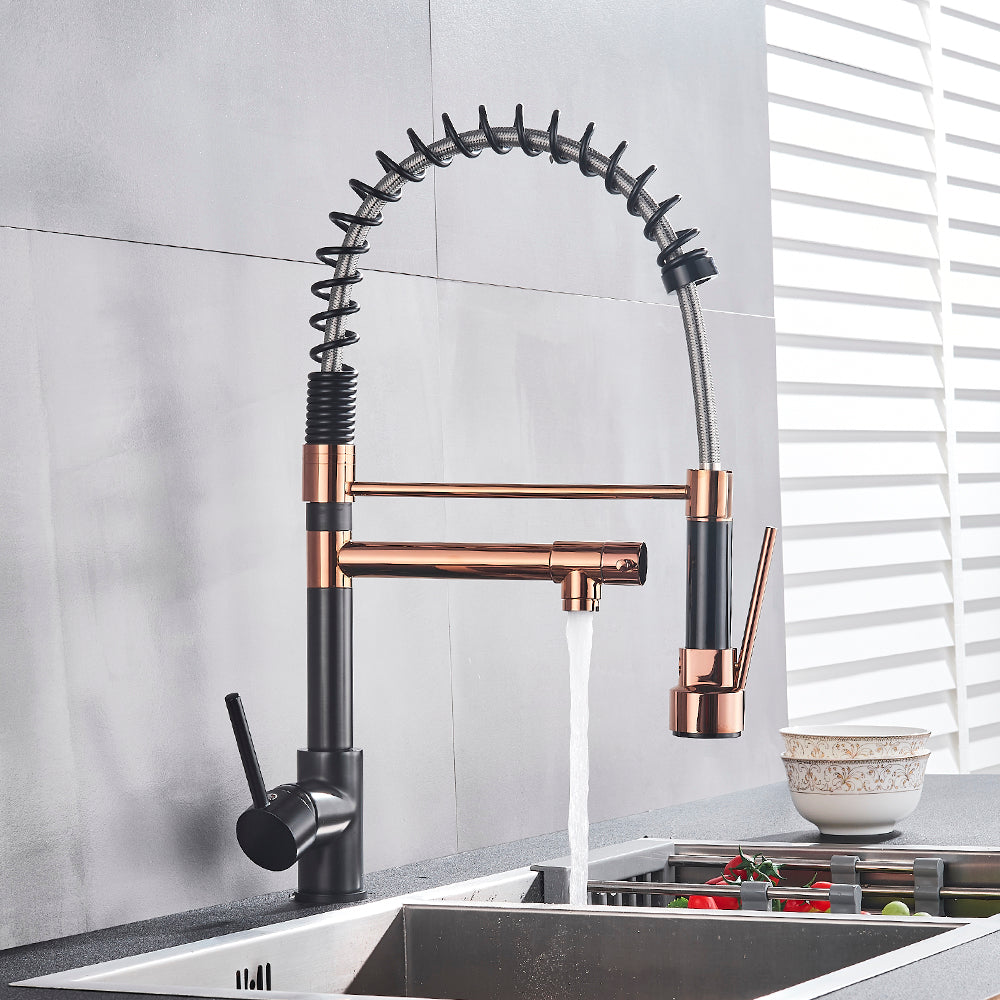 Velano Vesati Extendable Copper Kitchen Faucet