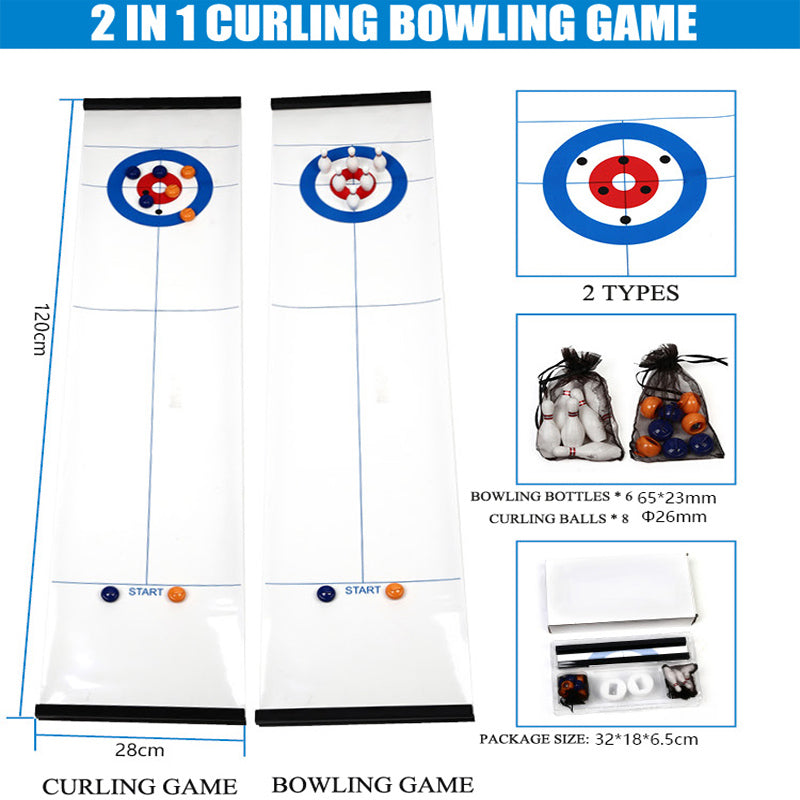 Tisch-Curling Spiel Kinder 6-16 Jahre