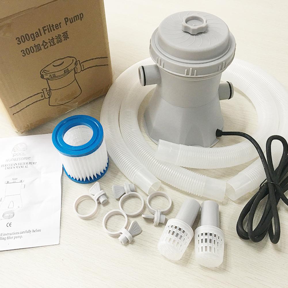 Plastic swimming pool circulation pump with filter