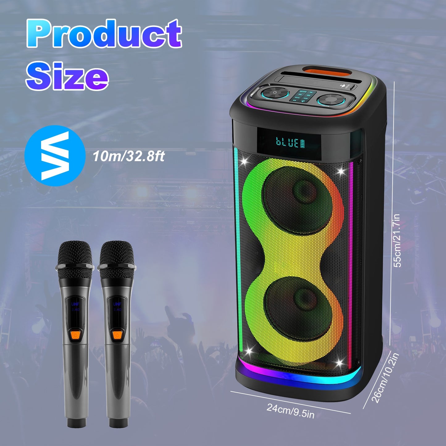 Wireless Party Speaker LED TWS