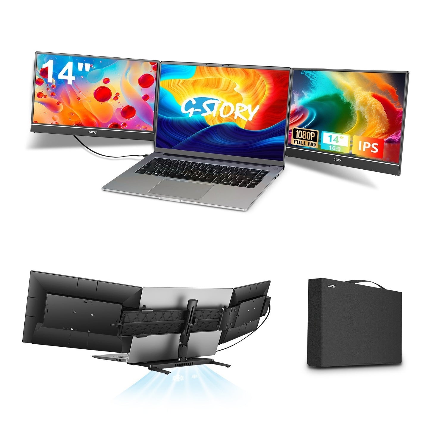 HD 14-inch Single-screen Dual-screen Office Monitor