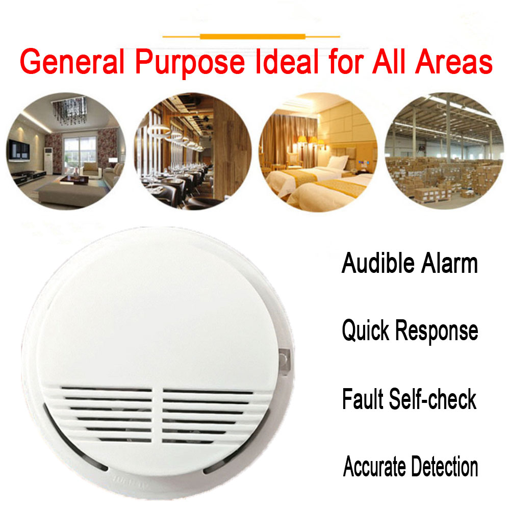 Photoelectric Smoke Detector with Battery