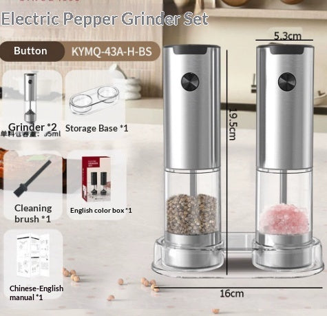 Akku-Mühle elektrisch Rose Salz Pfeffer