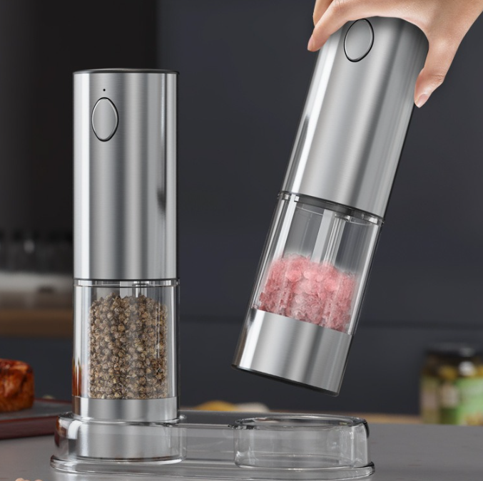 Akku-Mühle elektrisch Rose Salz Pfeffer