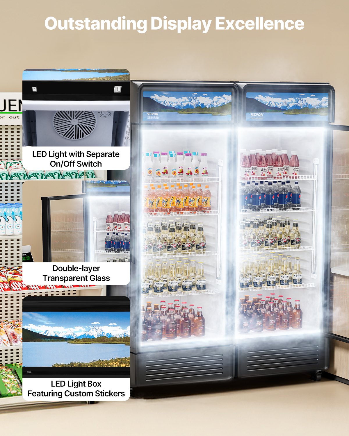 Kühlschrank Glastür 12.2 CU.FT