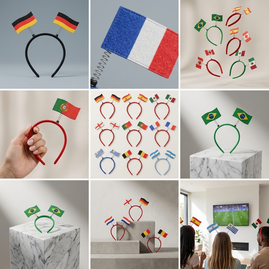 Country Flag Headband Football Party