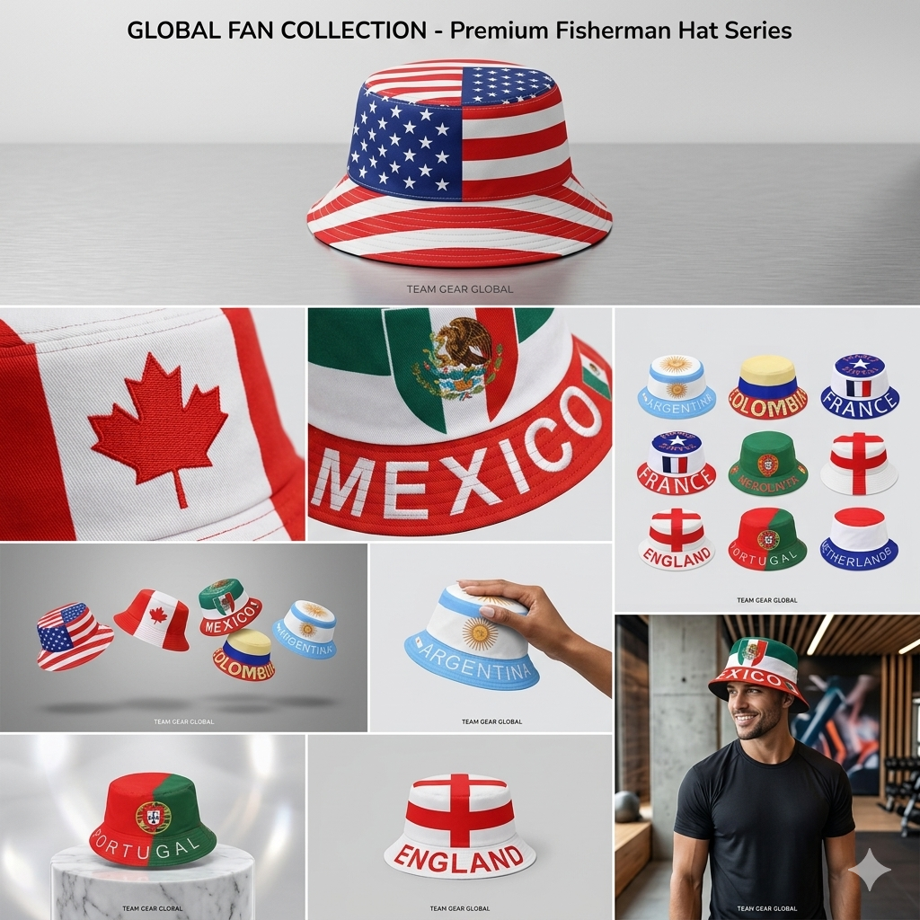 Reversible Bucket Hat National Flag Unisex