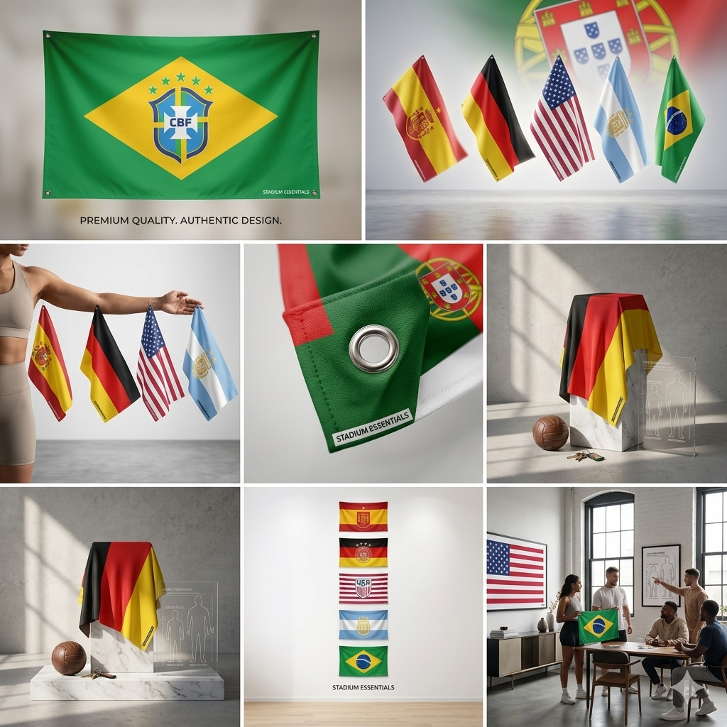 World Cup 2026 National Team Flag Polyester