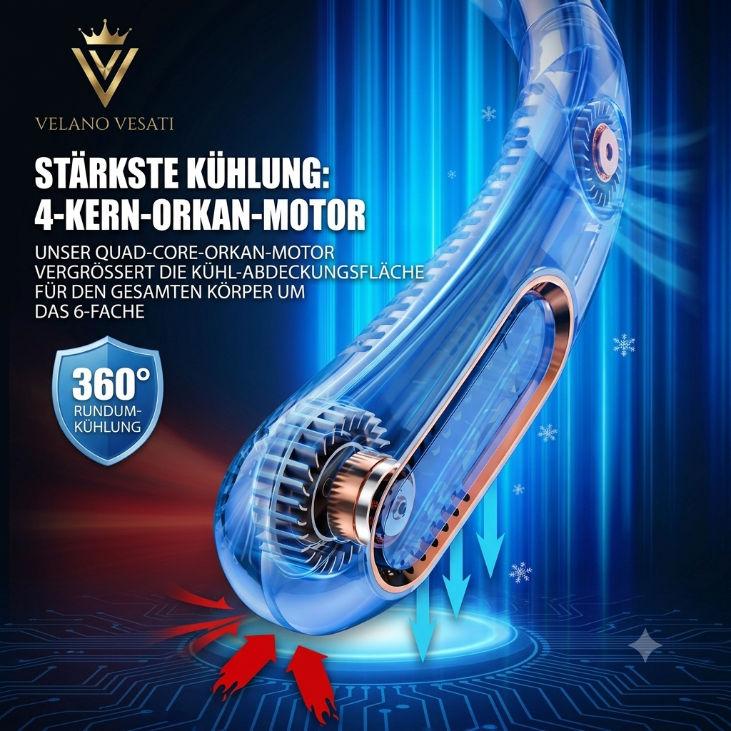 Velano Vesati Nacken-Ventilator klingenlos