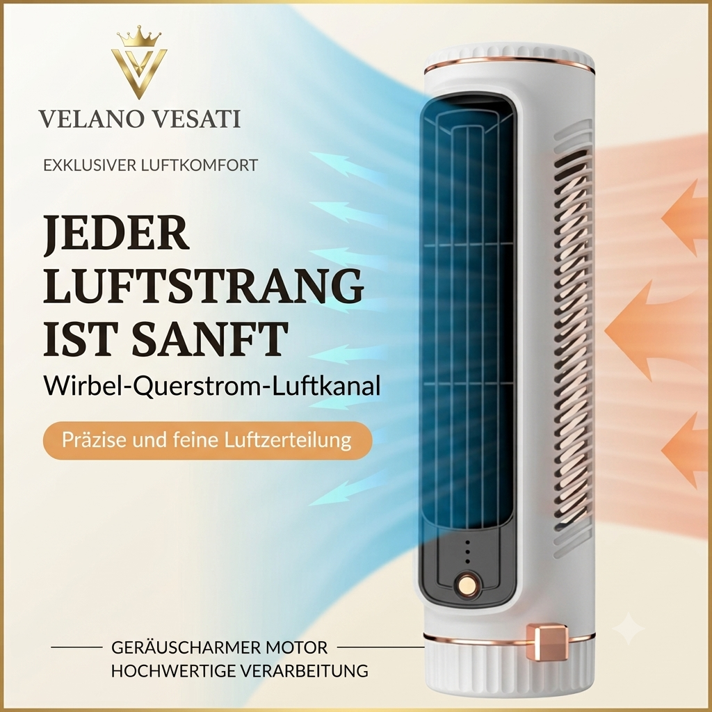 Mini Turm-Ventilator klingenlos