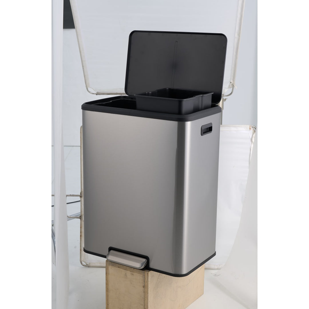 Edelstahl Küchen-Mülleimer 60L