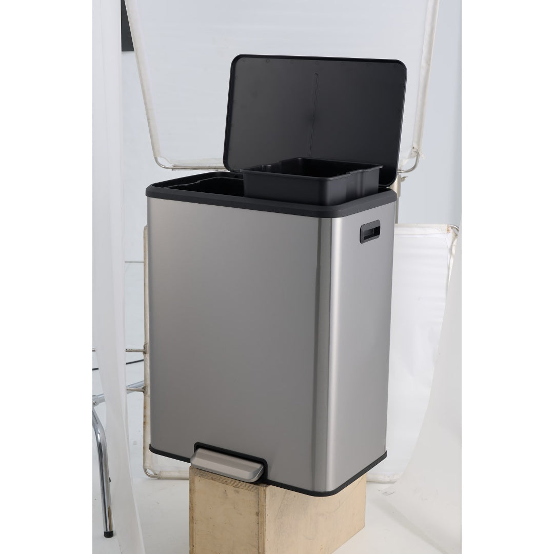 Edelstahl Küchen-Mülleimer 60L