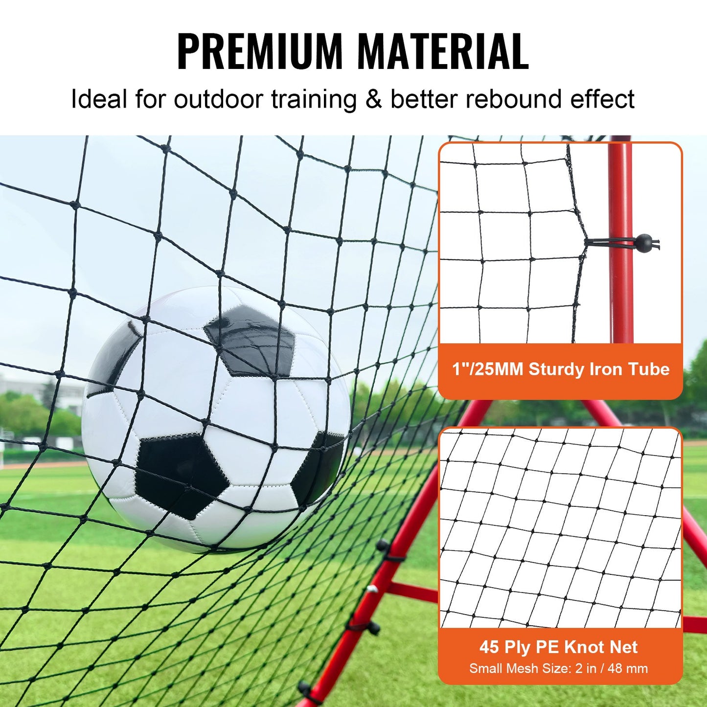 Fußball Rebounder Netz Kinder Tragbar
