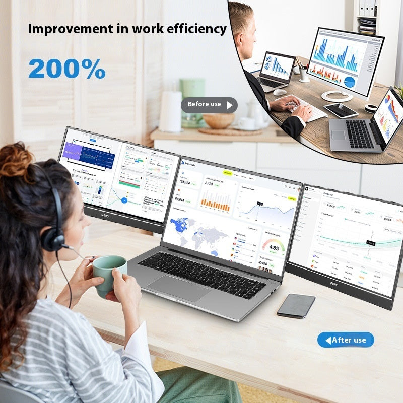 HD 14-inch Single-screen Dual-screen Office Monitor