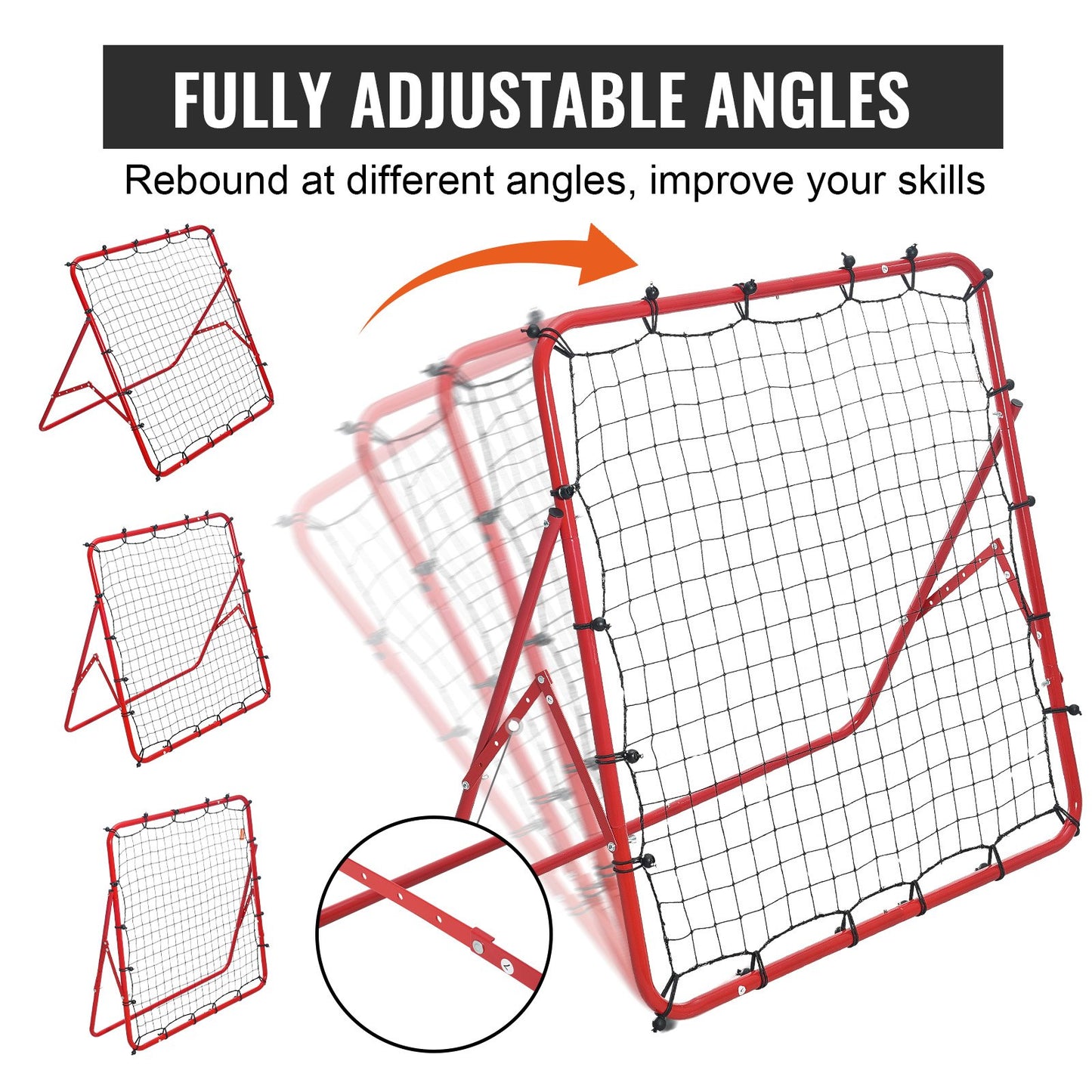 Fußball Rebounder Netz Kinder Tragbar