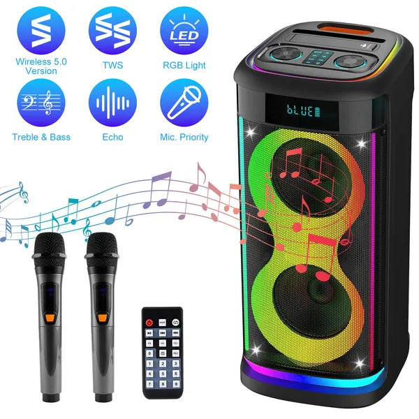 Wireless Party Speaker LED Mikrofon