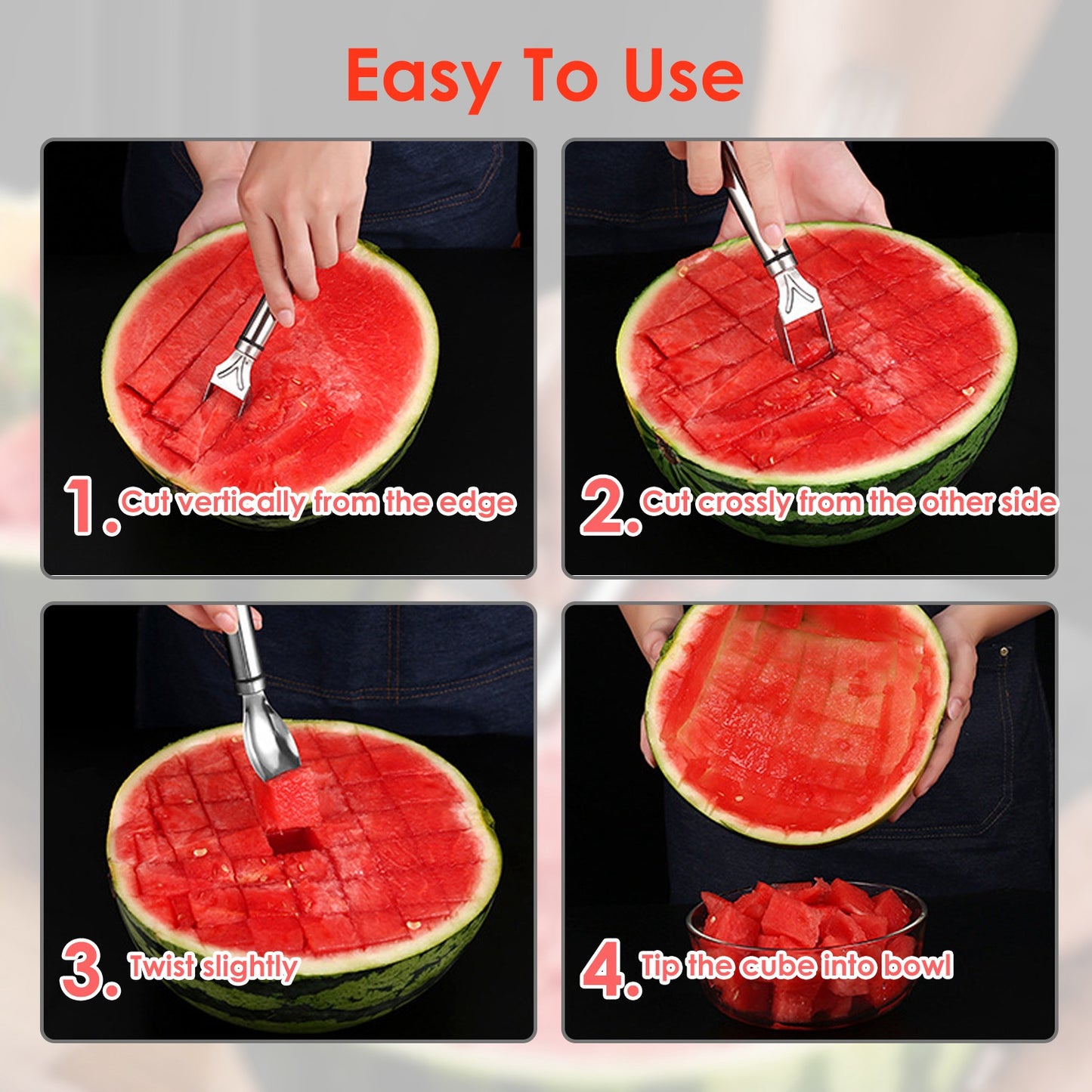 Watermelon Slicer 2-in-1 (Set of 5)