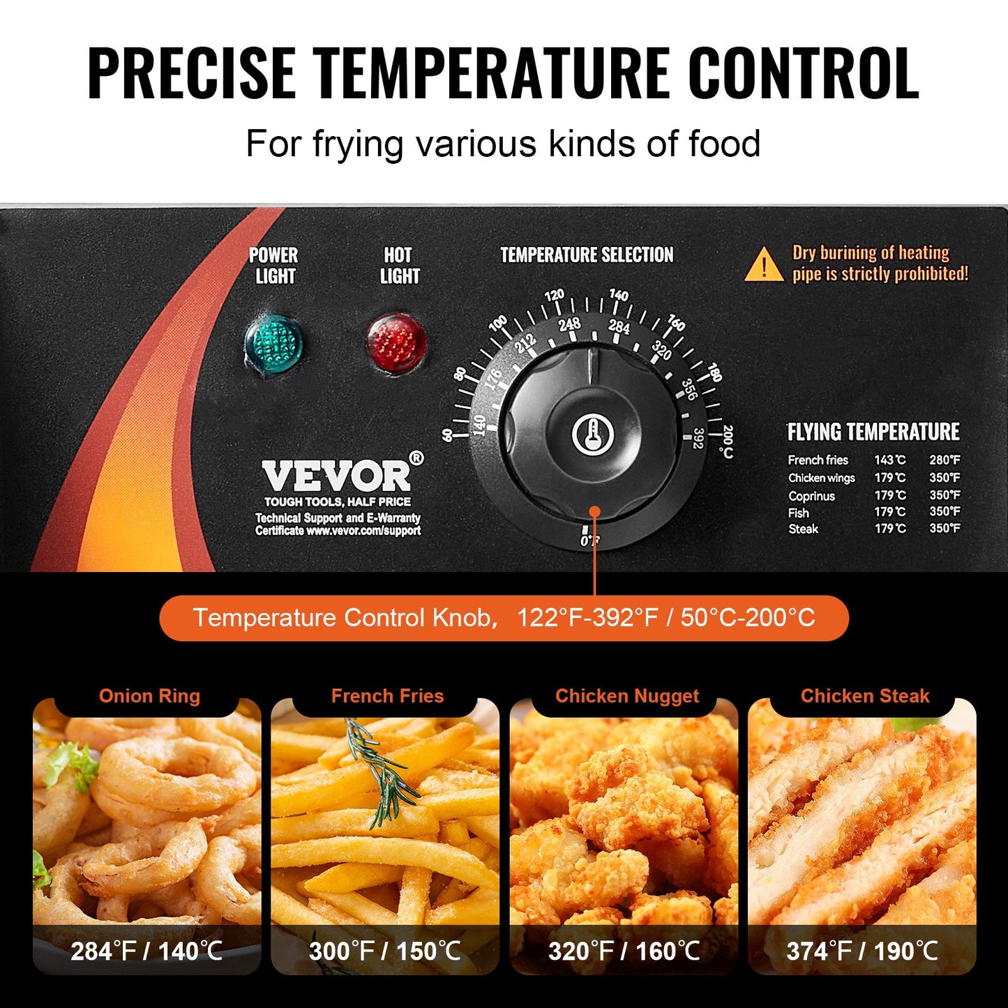 Commercial Electric Deep Fryer, 24L Large Countertop Electric Deep Fryer with Removable Double Basket, 5000W Stainless Steel Double Fryer for Kitchen, Restaurant