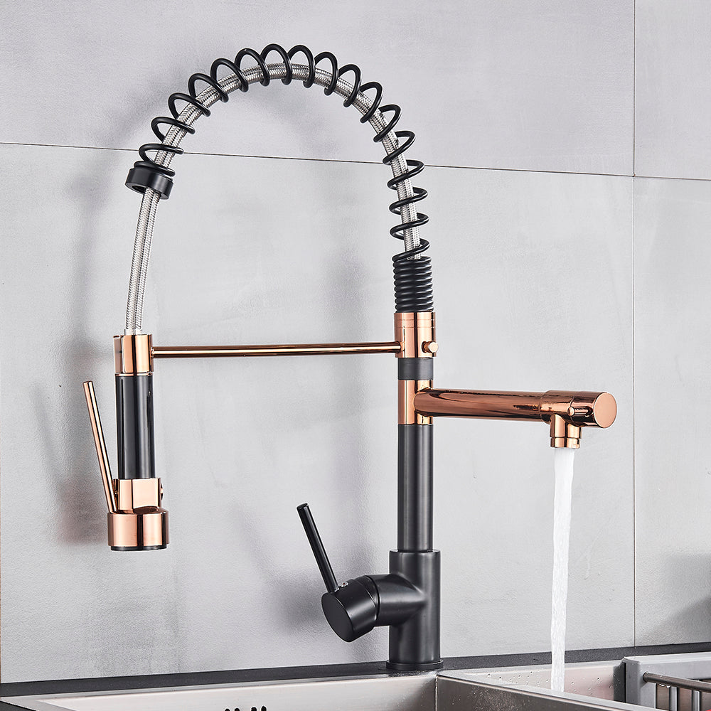 Velano Vesati Extendable Copper Kitchen Faucet