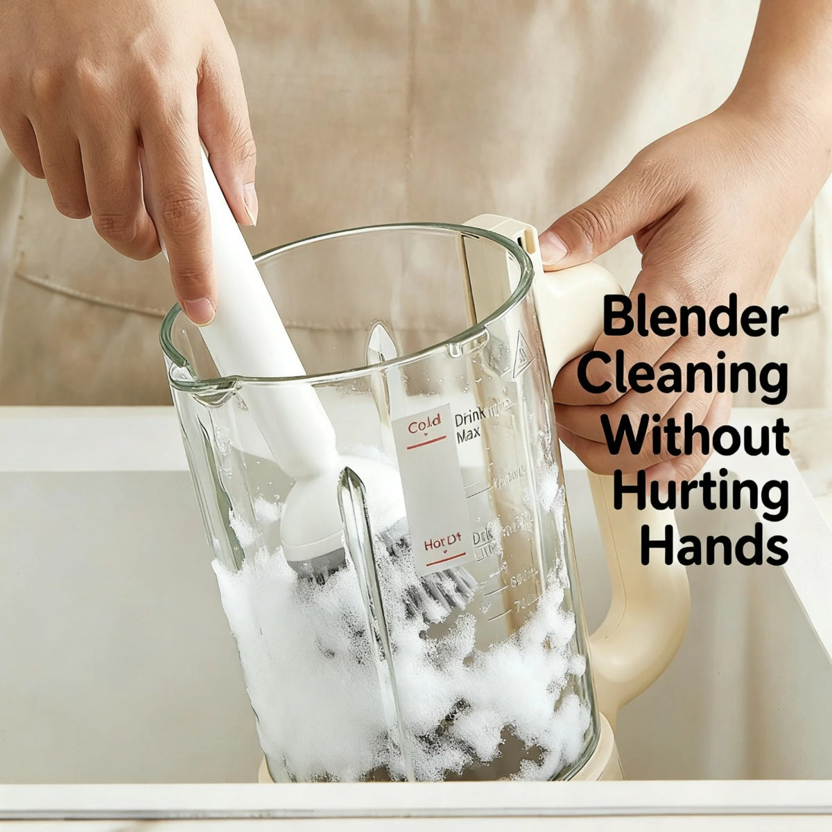 Dish brush with long handle & soap dispenser